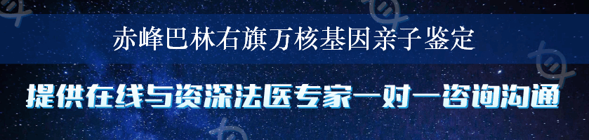 赤峰巴林右旗万核基因亲子鉴定